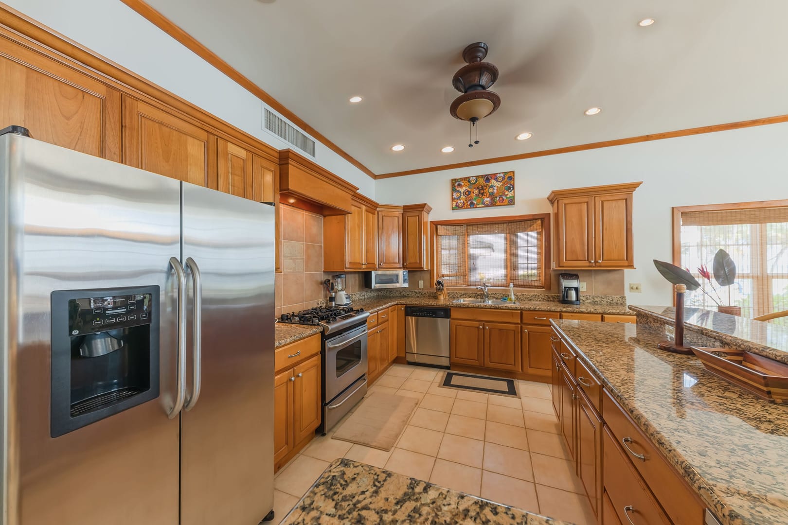 Modern Kitchen at the ground floor beach walkout condo at Tara Del Sol in San Pedro Belize