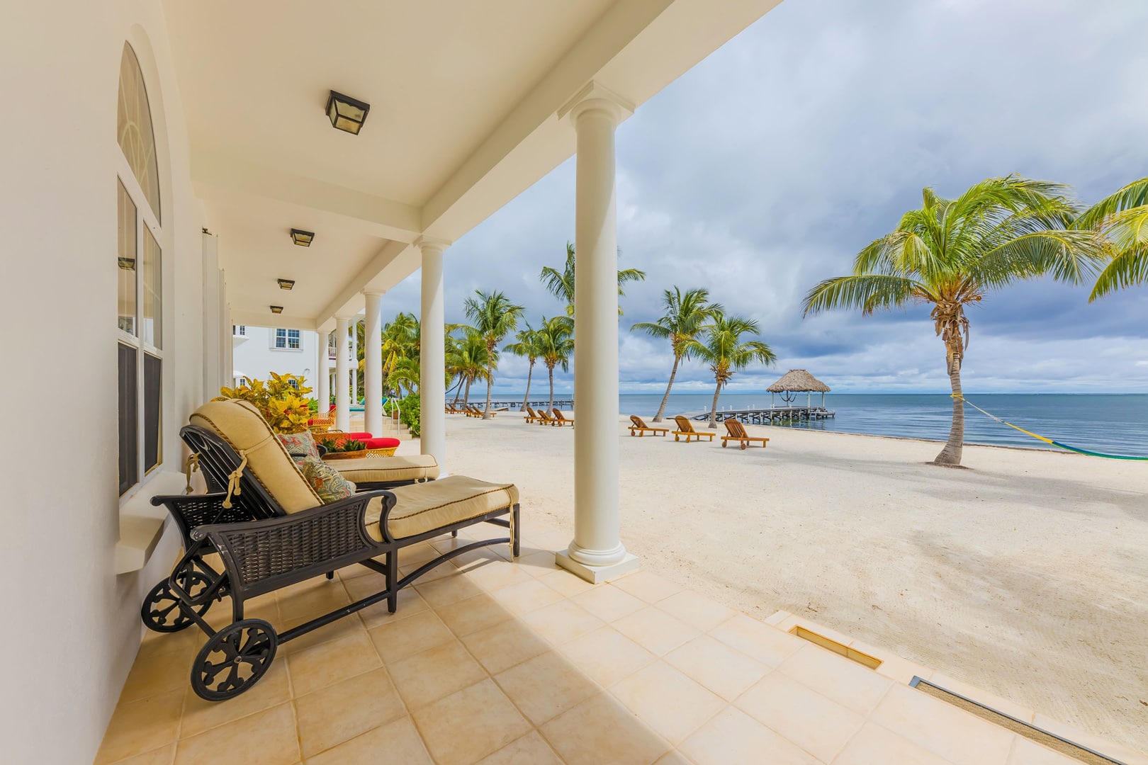 Convenient ground floor unit with direct access to the beach, allowing guests to step out and enjoy the sand, sea, and breathtaking views right from their doorstep.