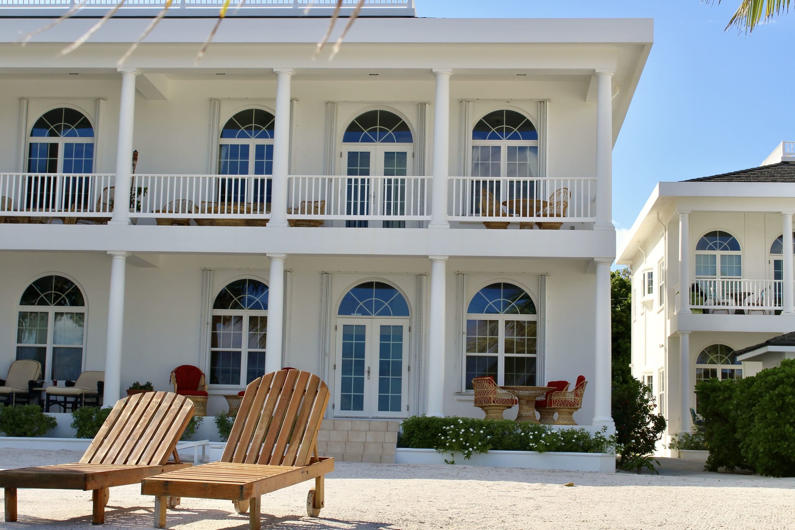 white sand private beach in San Pedro Ambergris Caye, Belize